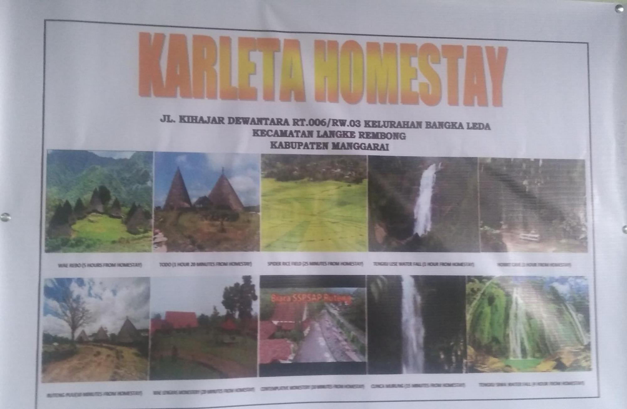 Karleta Homestay Ruteng Esterno foto
